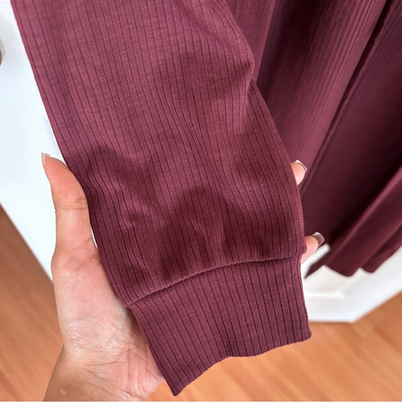 Live to Be Spoiled Ribbed Knit Cinched Tank Top & Oversized Cardigan Set - Picture 8 of 16